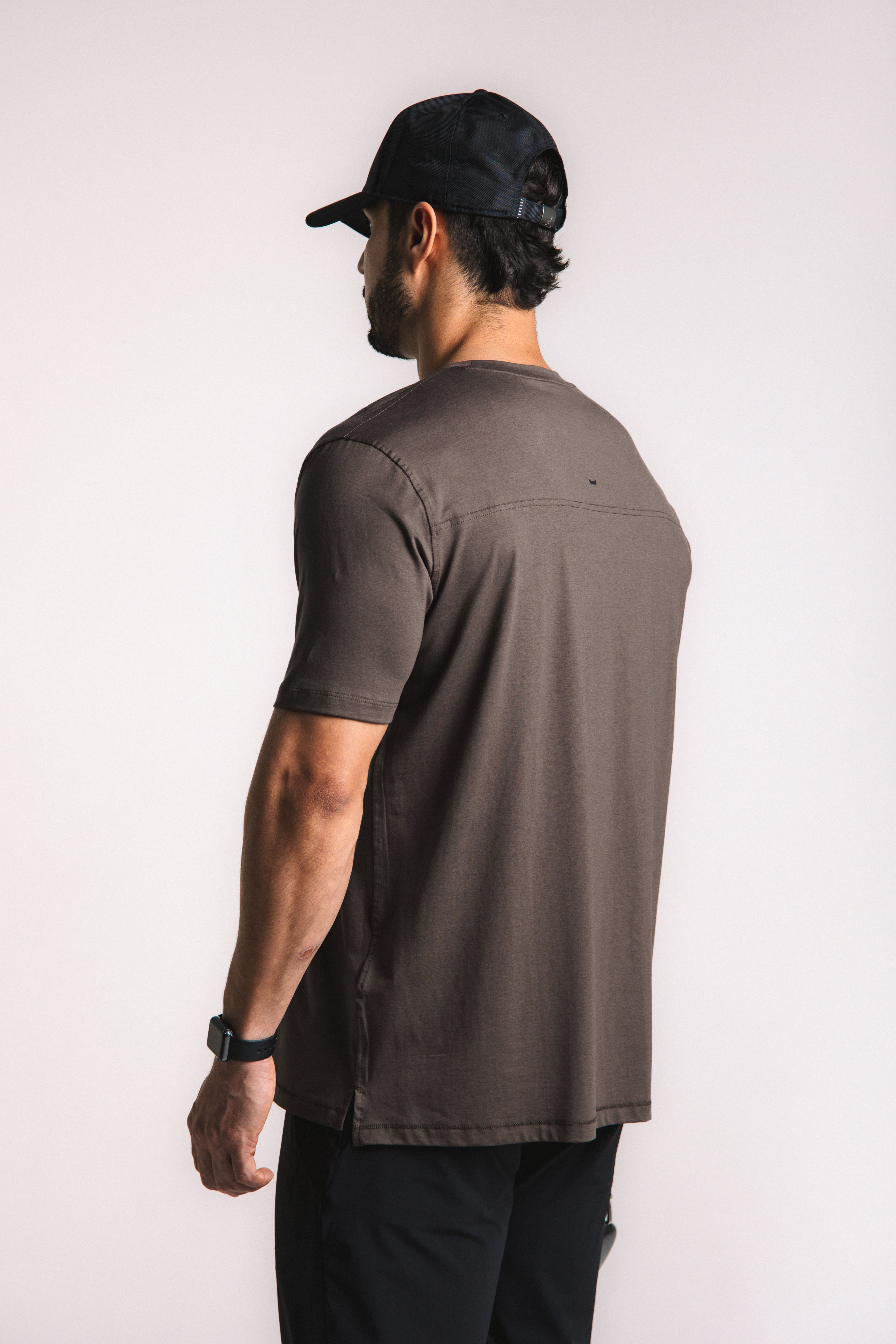 Lyocell Essential Tee - Brown