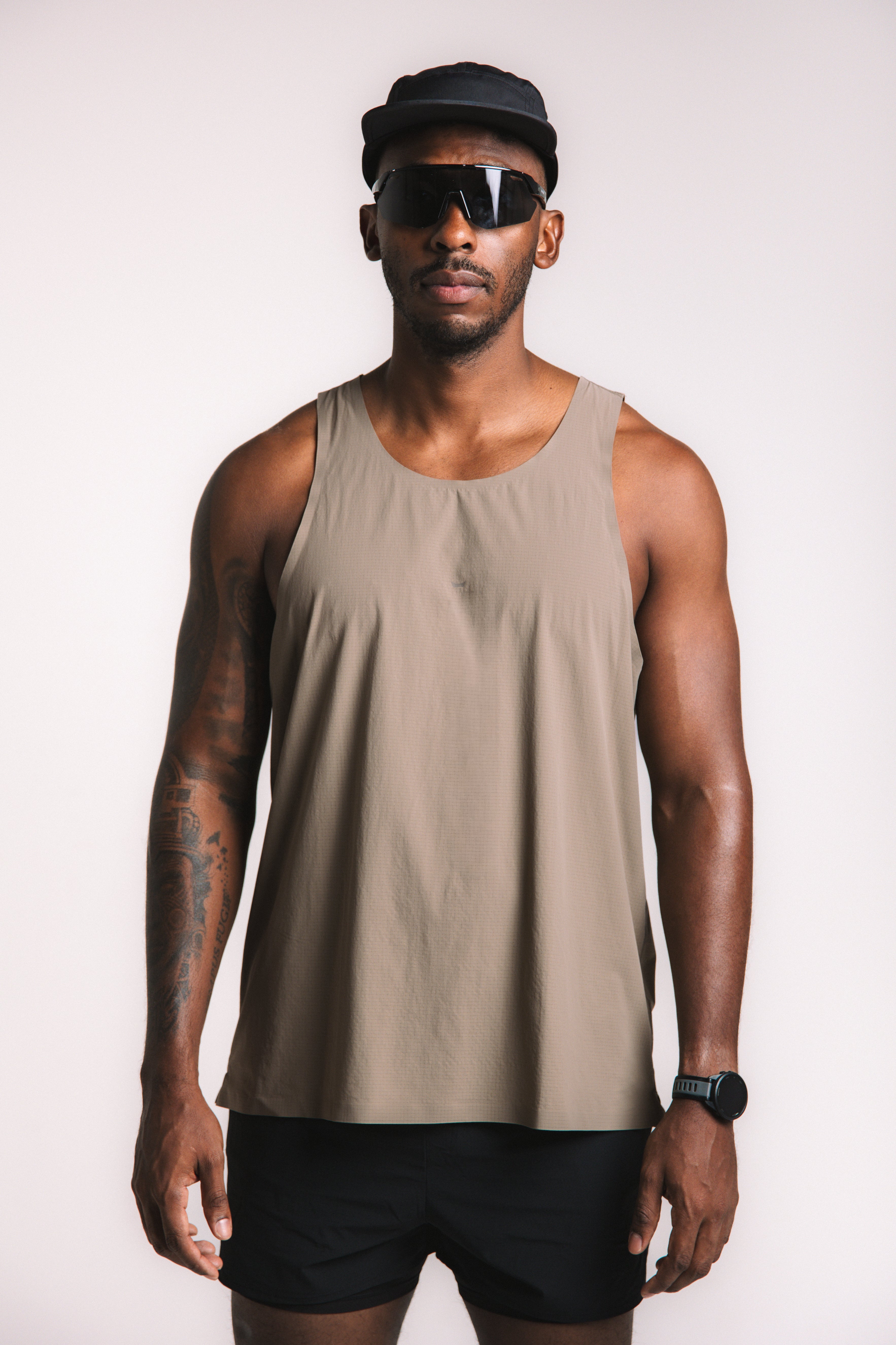 Dryal Technical Singlet - Olive Green