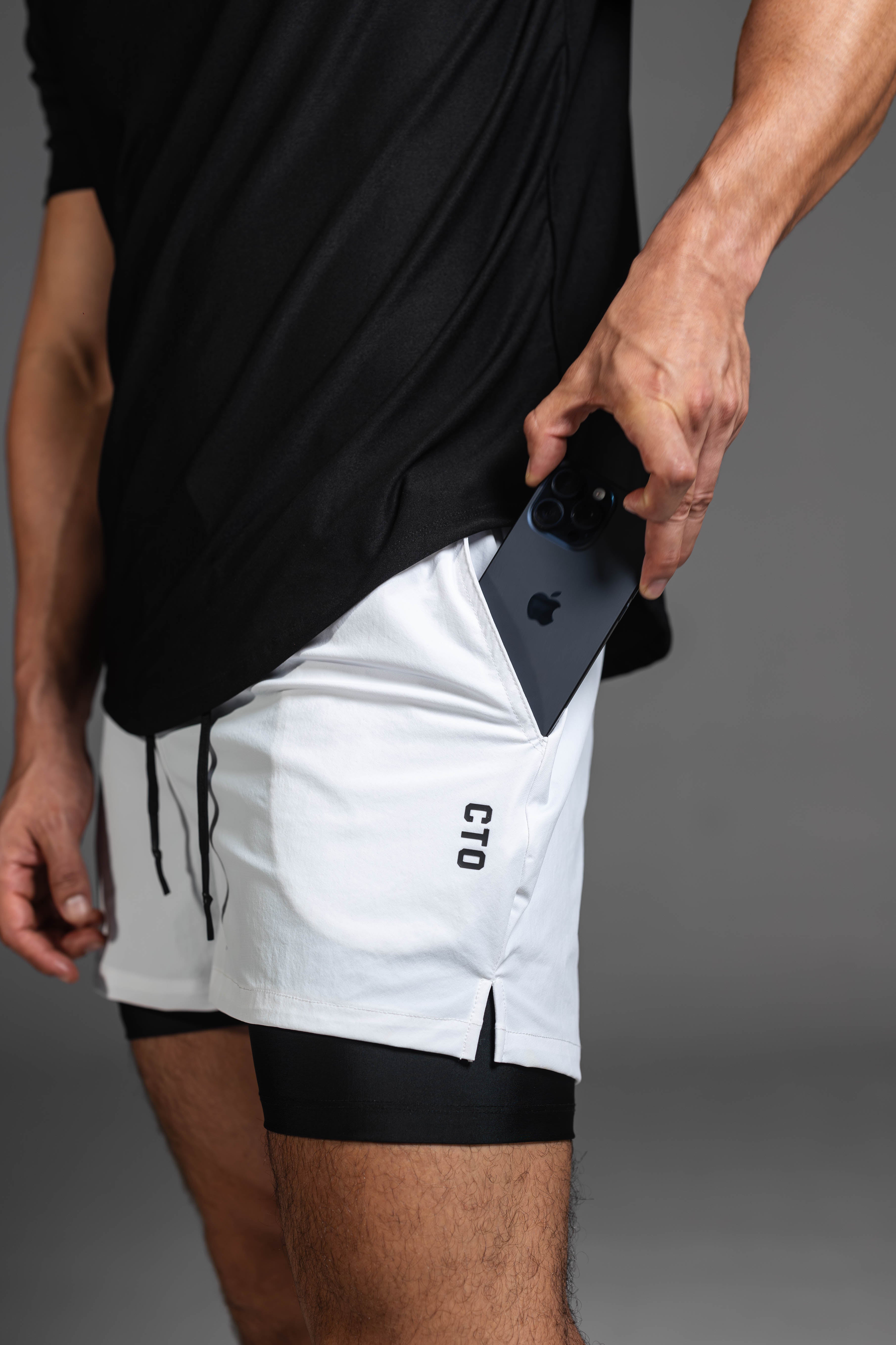 Motion-Flex Shorts V2 - White