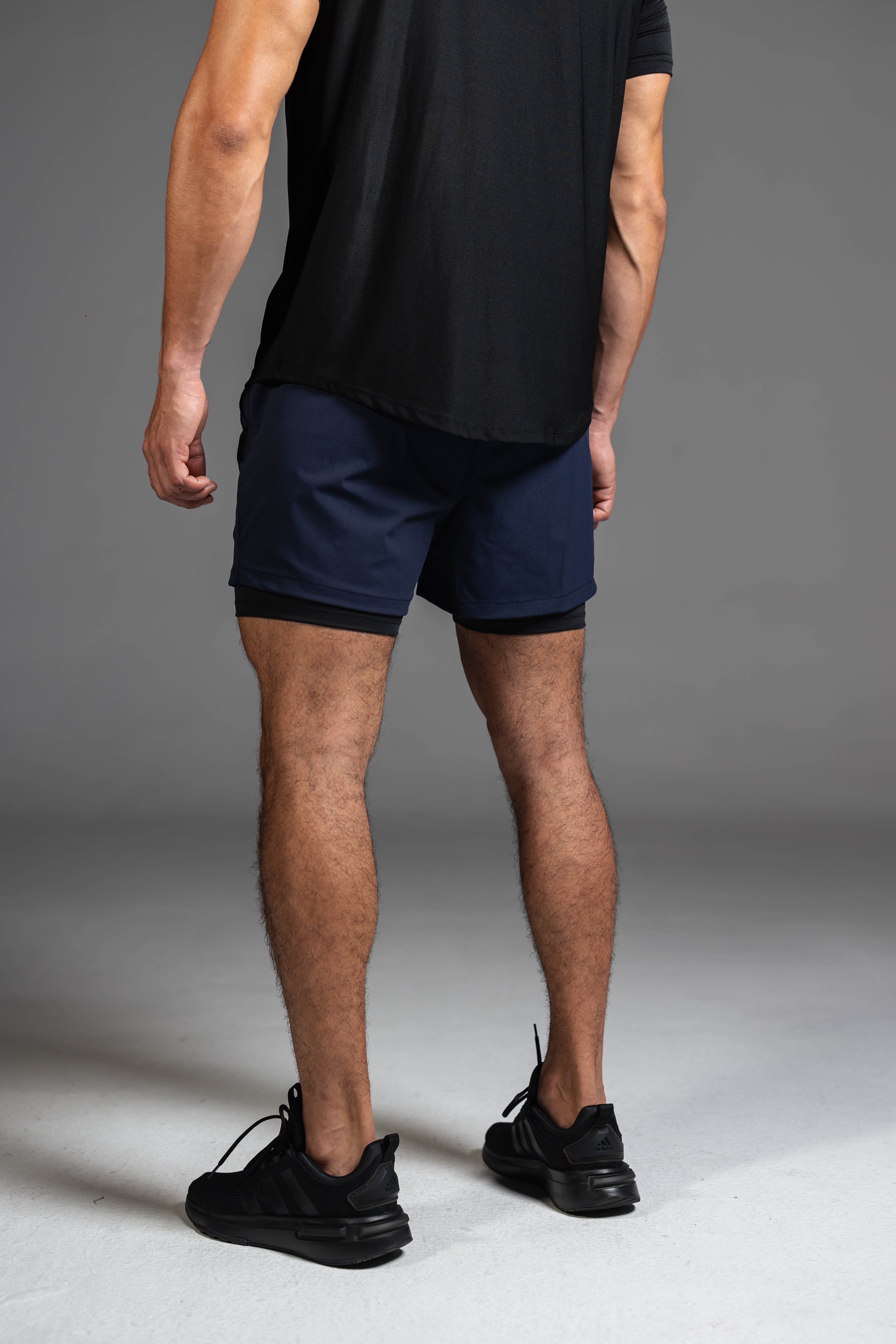 Motion-Flex Shorts V2 - Navy Blue