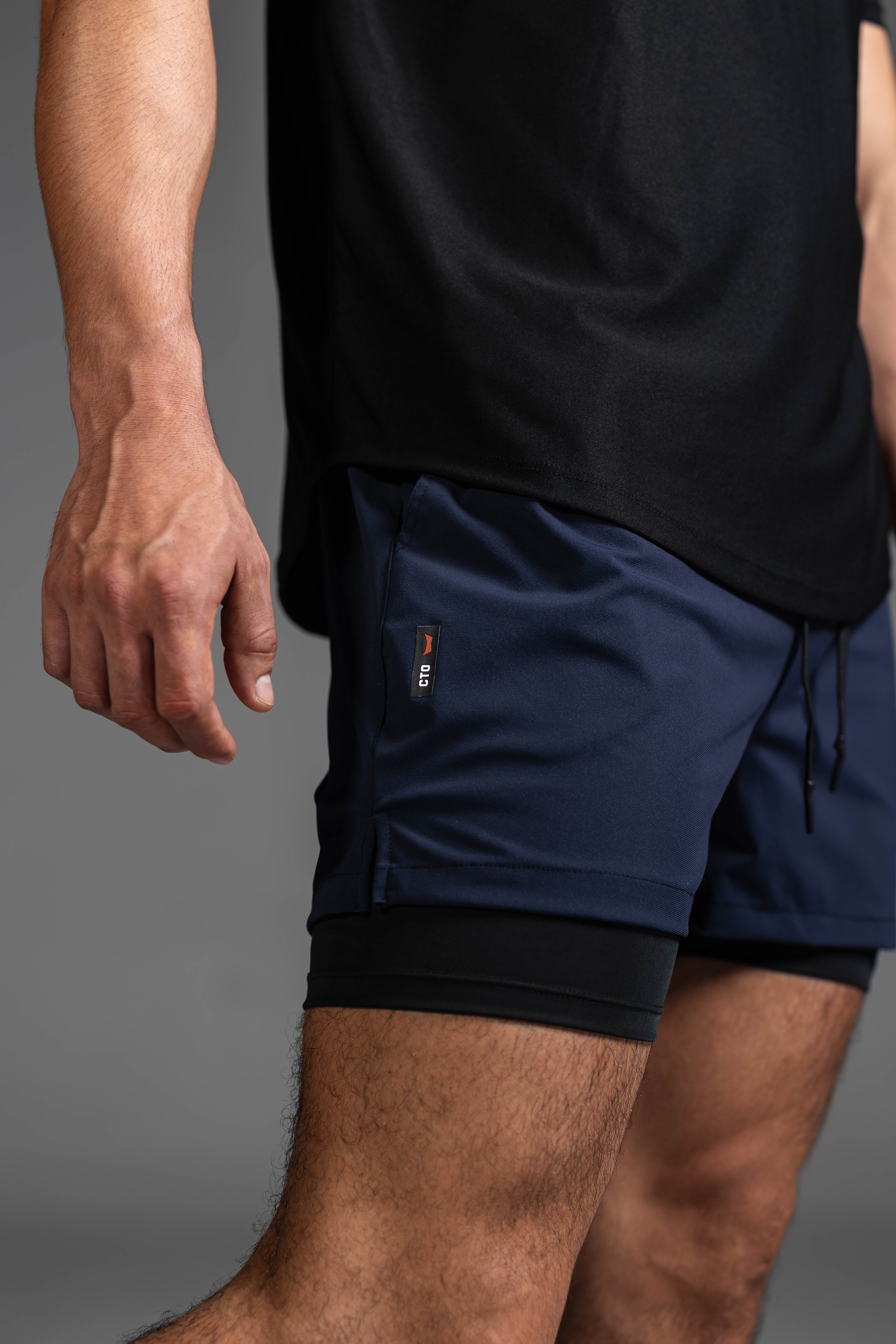 Motion-Flex Shorts V2 - Navy Blue