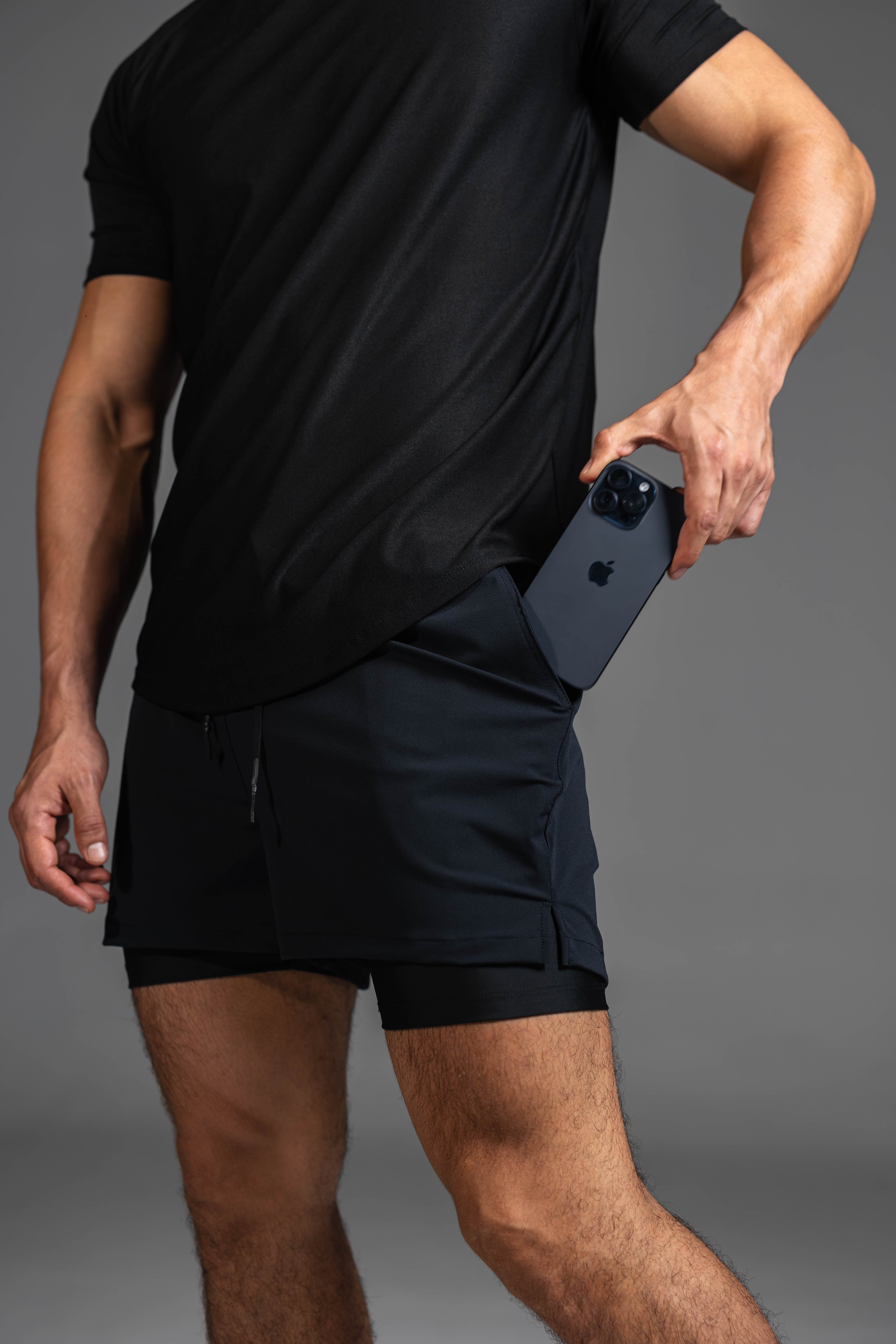 Motion-Flex Shorts V1 - Black