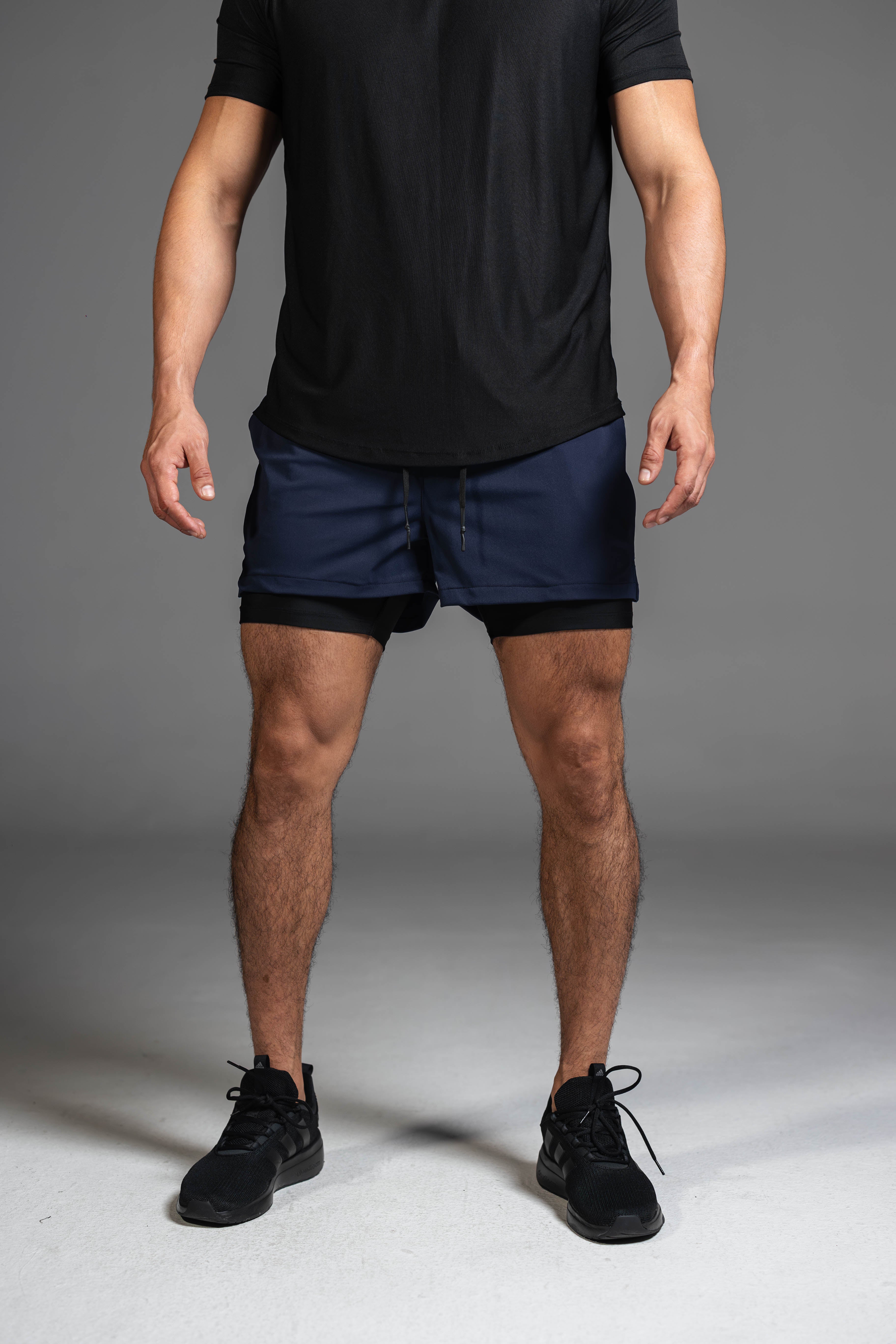 Motion-Flex Shorts V1 - Navy Blue