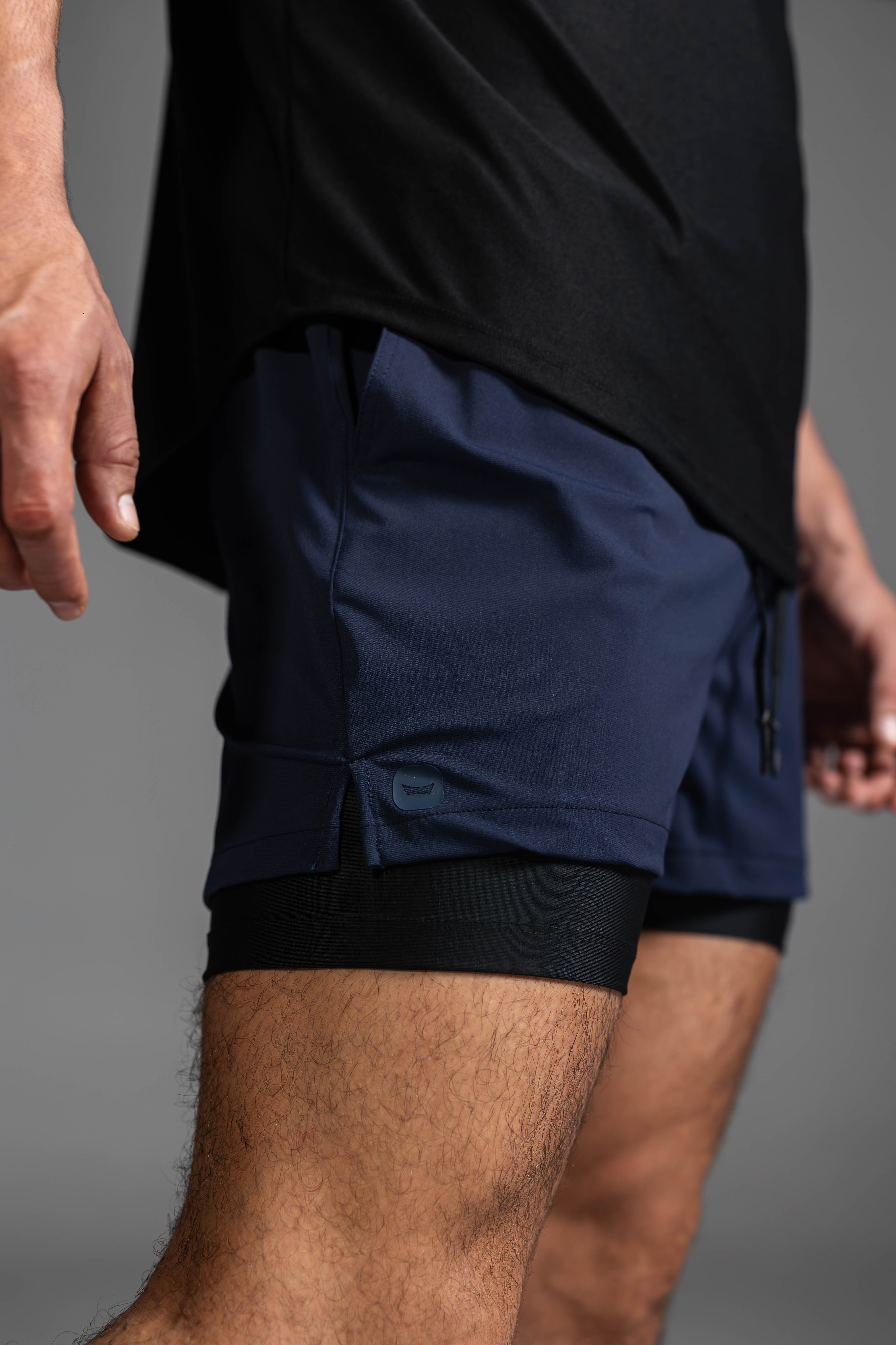 Motion-Flex Shorts V1 - Navy Blue